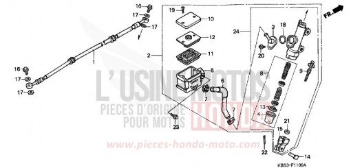 RR. BRAKE MASTER CYLINDER NSR125RY de 2000